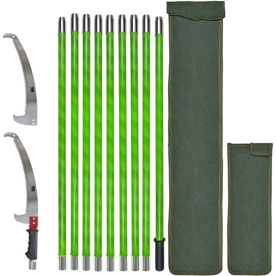 Ébrancheur à Perche Télescopique - Sécateur Pour Branches Hautes, Sans échelle, Système Poulie