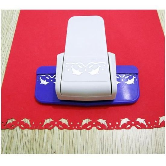 Perforatrice De Bordure En Dentelle Ideen Mit Herz - Motif 12, Hauteur 1.2 Cm, Pour Papier Jusqu'à 230 G/m²