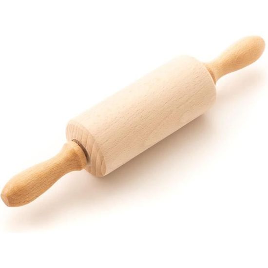 Lot 6 Mini Rouleaux à Pâtisserie Bois 20 Cm – Parfait Enfants, Pâte, Pizza, Biscuits, Fondant – Ustensile Cuisine & Loisirs Créatifs
