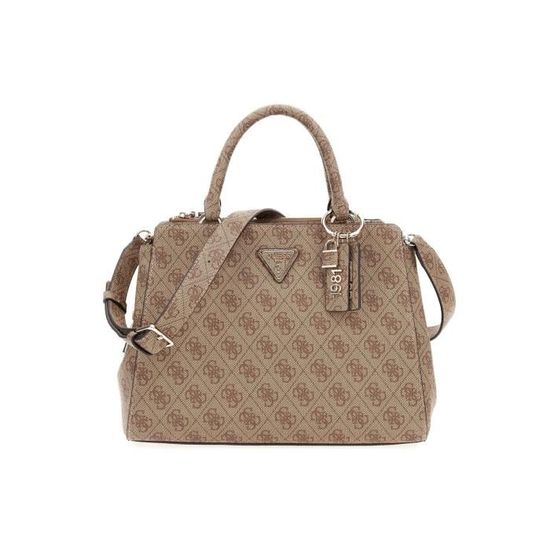 Sac main logo all over Guess jeans Femme U Marron Achat