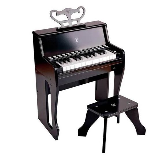Jouet musical - HAPE - Grand piano droit interactif noir - 25 touches - Enfant - Mixte