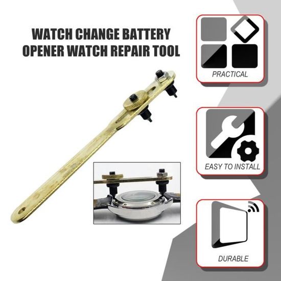 Ouvre Boîtier Montre Ajustable MMOBIEL - Pour Remplacement Pile, Réparation Horlogerie 11-56mm