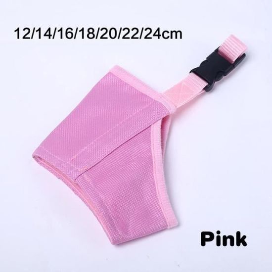 Muselière Pour Chien, Muselière En Plastique Pour Chien, Museau De Chien Rose, Empêche La Morsure, La Mastication, Réglable, Pour Chiens De Petite