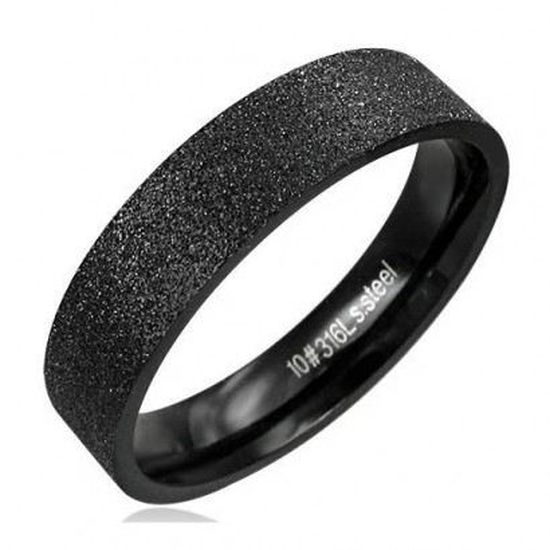 ZENSE Bague acier Noir Achat Vente bague anneau ZENSE