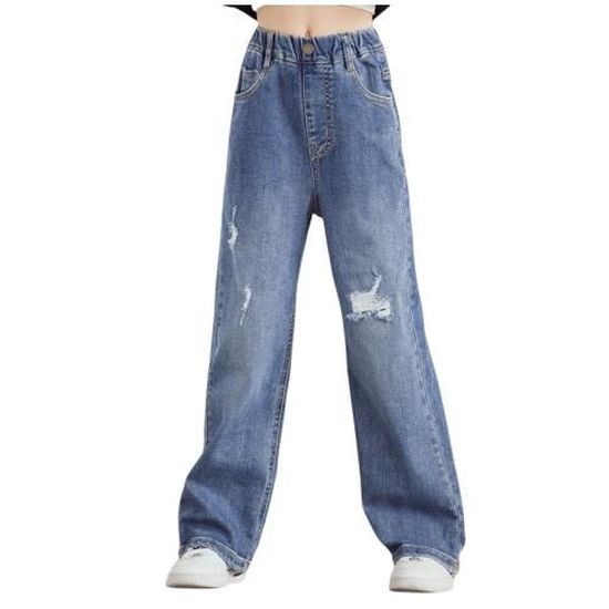 Jean enfant taille sale haute
