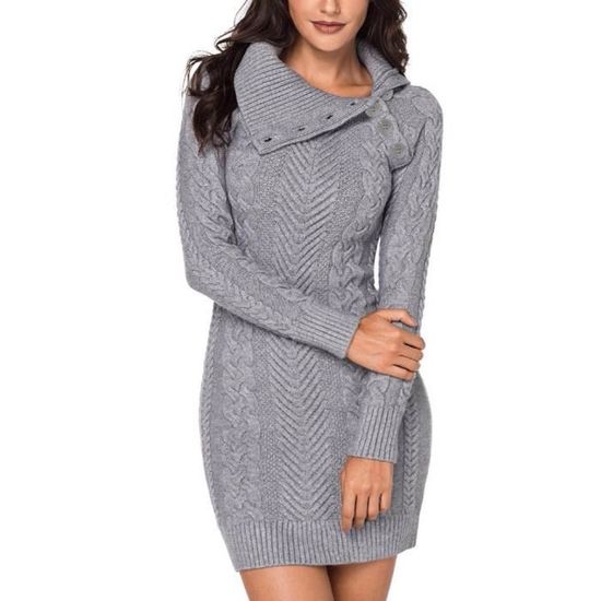 Robe Pull Manches Longues Oversize - Marque La Lu - Couleur Beige - Taille Unique - Neuf Sans Étiquettes