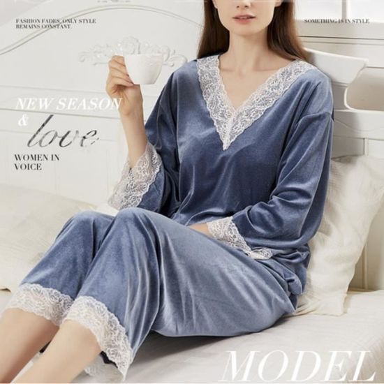 Pantalon pyjama on sale velours femme