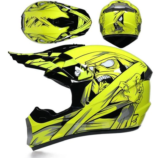 Casque De Motocross Pour Enfant Yesmotor - Taille S (bleu Foncé) - Idéal Pour VTT, Dirt Bike Et BMX