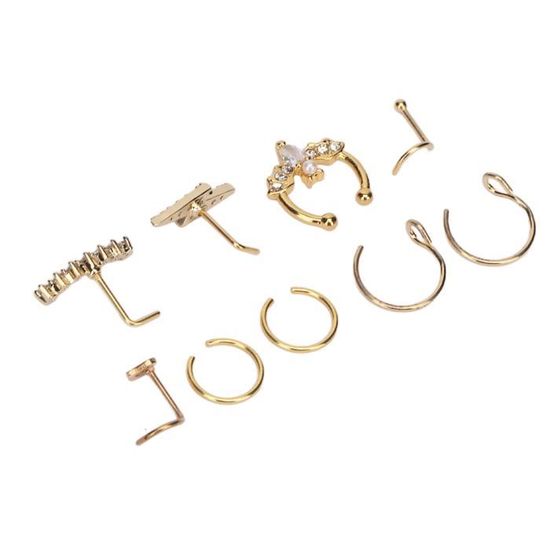 Anneau de nez en or, anneaux de nez en or, anneaux de nez 20 g 22 g, boucle d'oreille hélice, piercing de narine, anneau de nez 8 mm 7 mm 6 mm Anneau de nez en or, anneaux de nez en or, anneaux de nez 20 g 22 g, boucle d'oreille hélice, piercing de narine, anneau de nez 8 mm 7 mm 6 mm