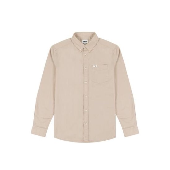 Chemise Boutonnée Wrangler ATG - Homme - Grise - Taille S - Manches Courtes - Poches