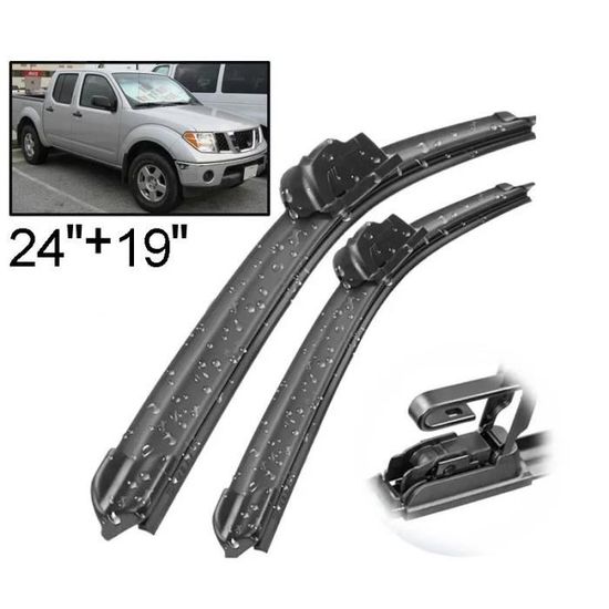 Balais D'essuie-glace Pour Nissan Frontier Navara D40 (2004-2013) | Caoutchouc Durable, Montage Facile | Nettoyage Silencieux Et Efficace