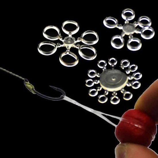 PULABO Bandes D’Appâts Pour Pêche à La Carpe – Lot De 200 Élastiques Micro 2mm Pour Montages Et Crochets