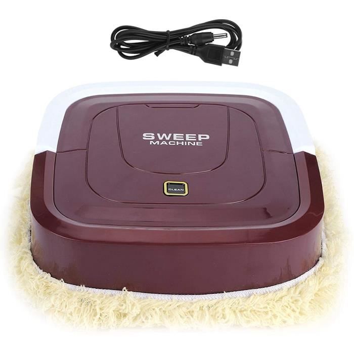 Robot Aspirateur Automatique Compact Et Silencieux KIMISS - 3 En 1 (balayage, Aspiration, Nettoyage) - Pour Poussière Et Cheveux - Charge USB