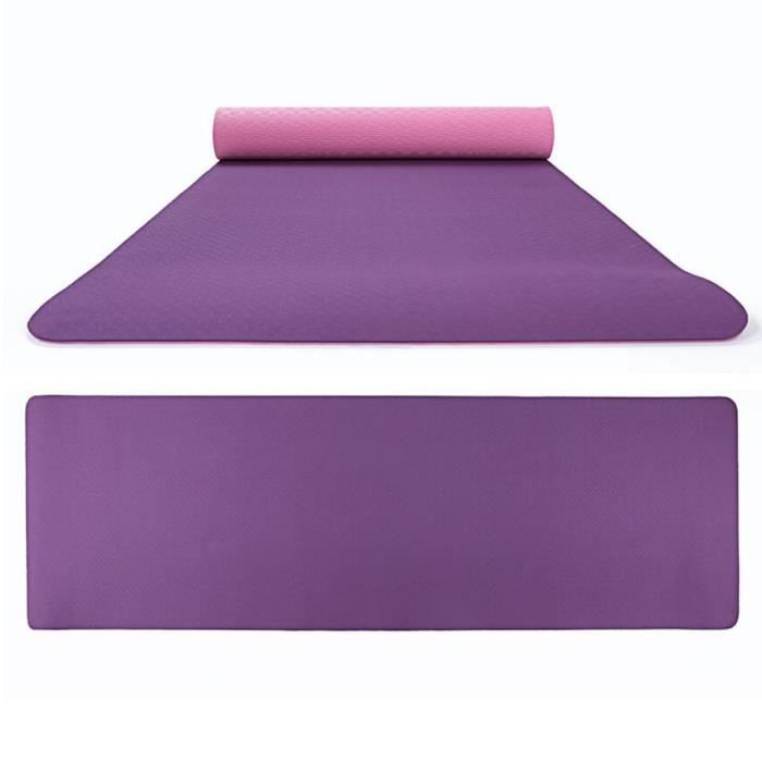 Tapis de yoga double couleur antidérapant TPE Tapis de fitness de sport en plein air écologique TAPIS DE YOGA 117