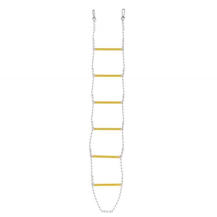 Jeu D'Adresse W38XY 7.5ft Échelle de corde avec 2 crochets pour les enfants et adultes, jeux d'escalade pour Accessoires balançoire,