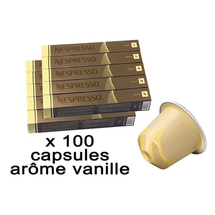 100 CAPSULES DE CAFE NESPRESSO VANILLE EDITIONS LIMITEES