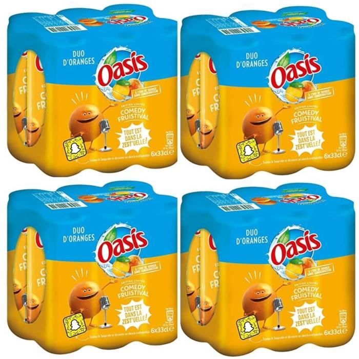 Boisson Oasis Orange PACK de 24 unités de 330ml, canettes slim