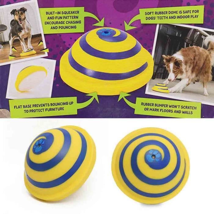 Disque de sondage Woof Glider Soft & Safe Indoor Play Toy Pet Dogs Toy Entertainment