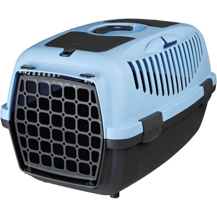 TRIXIE Capri 39822 Cage de Transport 2 Animaux Bleu foncé-Gris Clair 37 x 34 x 55 cm153