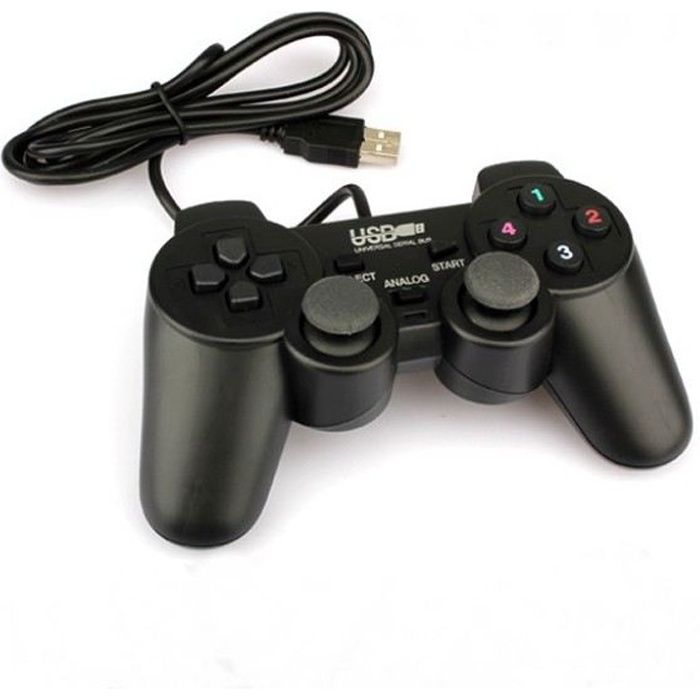 Manette USB pour PC (noir)