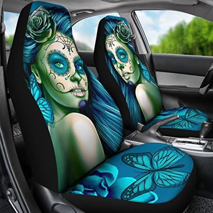 7pcs Housse de siège avant arrière Auto Universelle