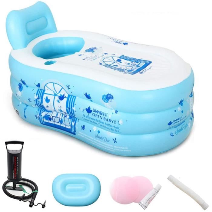 PISCINE GONFLABLE AJAMQ Baignoire Gonflable Spa pour Adulte, Enfant Le Plancher Épais De La Baignoire Retient De Chaleur 324