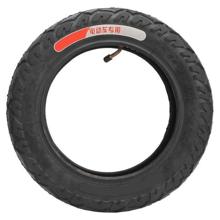 Drfeify Pneu en caoutchouc Pneu de Roue de Scooter Électrique 12 po 1/2x2 1/4 Pneu Chambre à Air Accessoires Remplacement