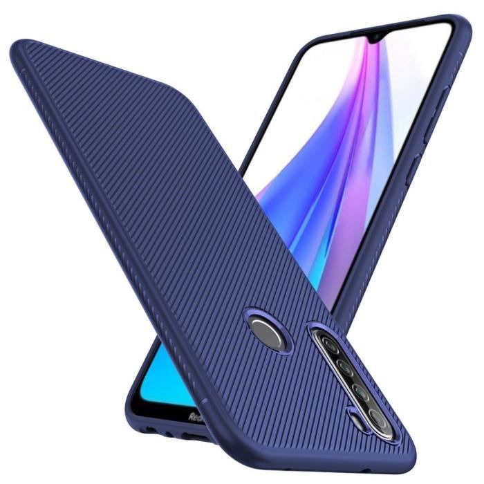 Coque Xiaomi Redmi Note 8T Tpu Bleu En Silicone Gel Souple hfs-house®