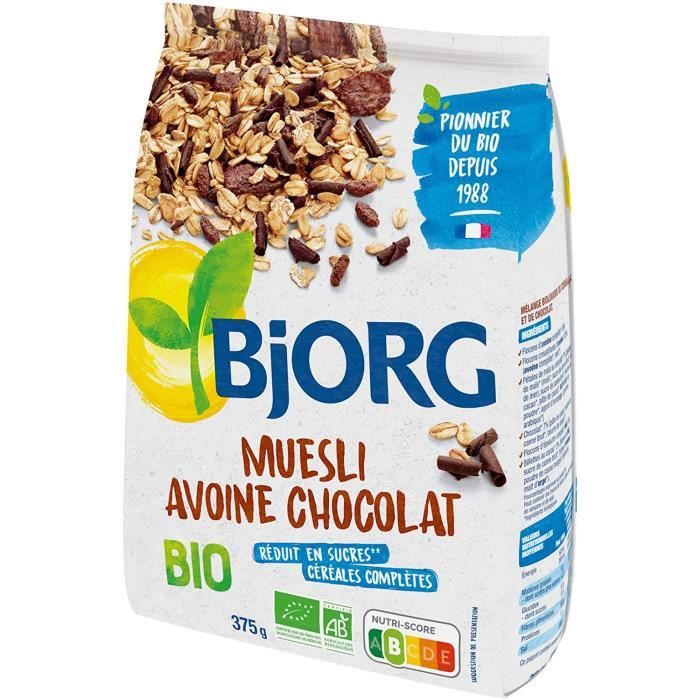 Muesli - Avoine Chocolat Bio Croustillant Céréales Complètes