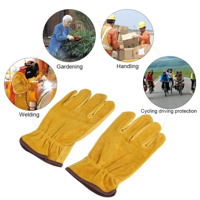 1 paire 2 couches gants de travail gants de 