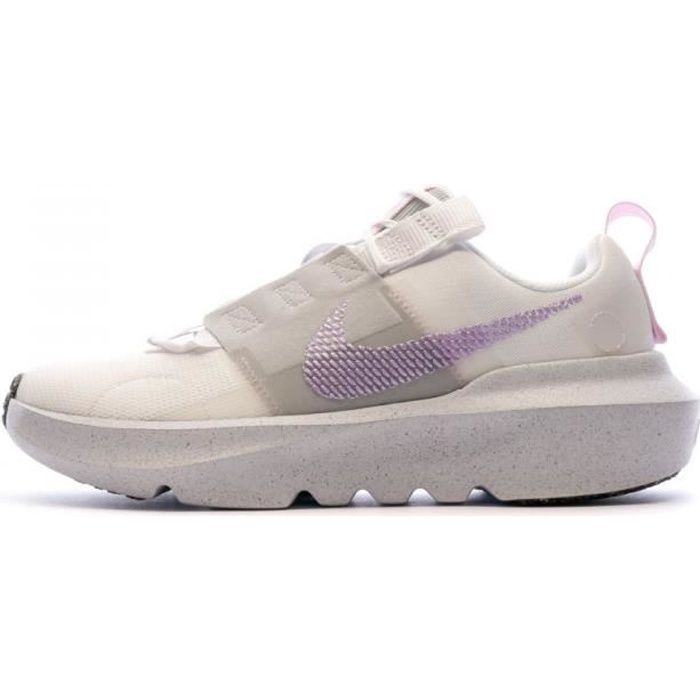 Baskets Blanc/Mauve Femme Nike Crater Impact
