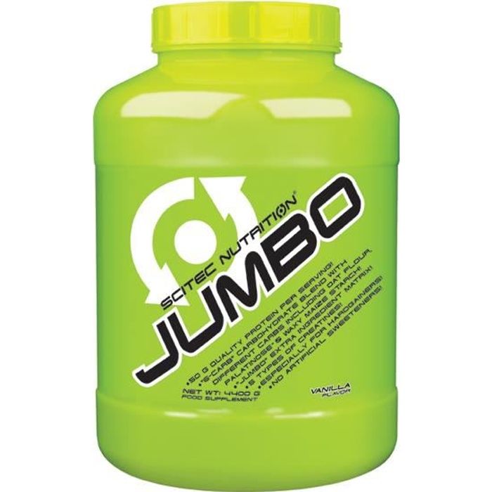 Scitec Jumbo 4400g VANILLE 4,4kg Proteine Gainer