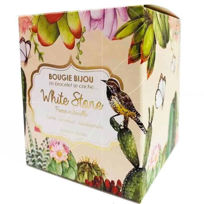 Stella Green - Bougie Bijou White Stone