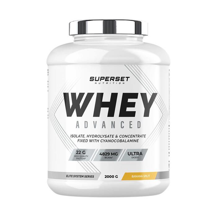 100% WHEY PROTEINE ADVANCED (2kg) | Whey protéine | Banana Split | Superset Nutrition