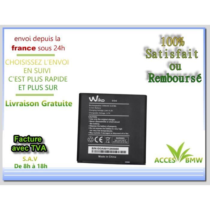 Originale Batterie Wiko GOA Pour Sunset 1 / sunset 2 / Sunny1 / Sunny 2