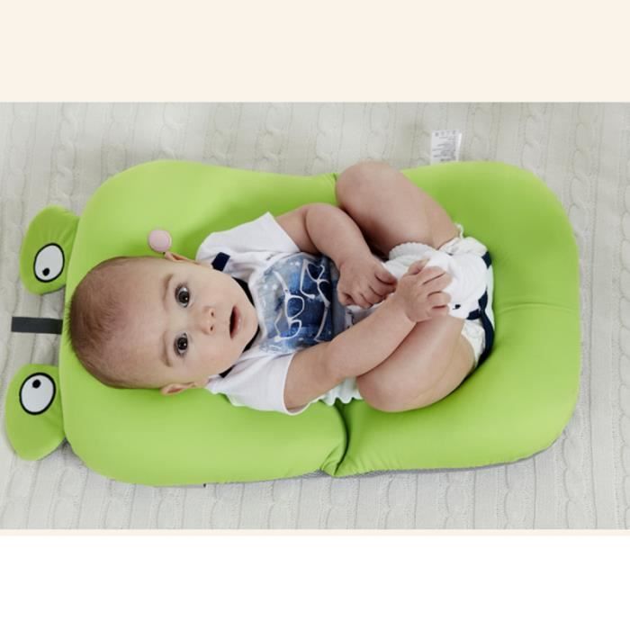 Tapis de coussin amusant pliable dessin animé sourire forme de grenouille siège intéressant de baignoire pour SET DE SOIN