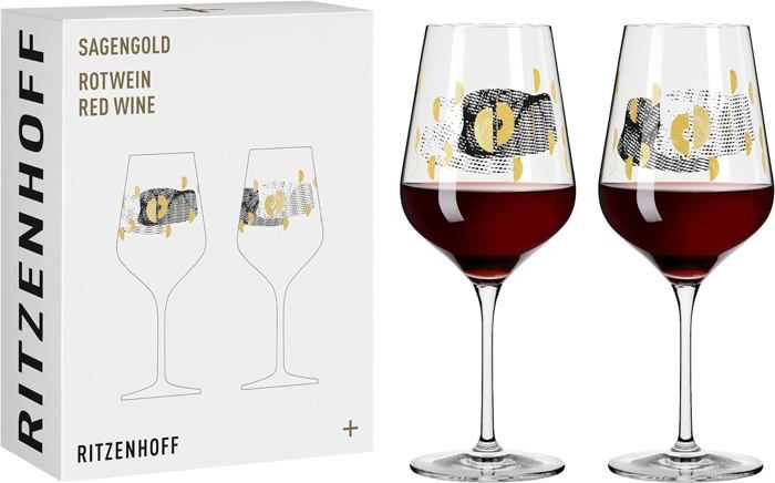 Ritzenhoff Sparkle Allround Lot De 2 Verres 500 Ml – Motif Irisé Bleu/Doré, Fabriqué En Allemagne