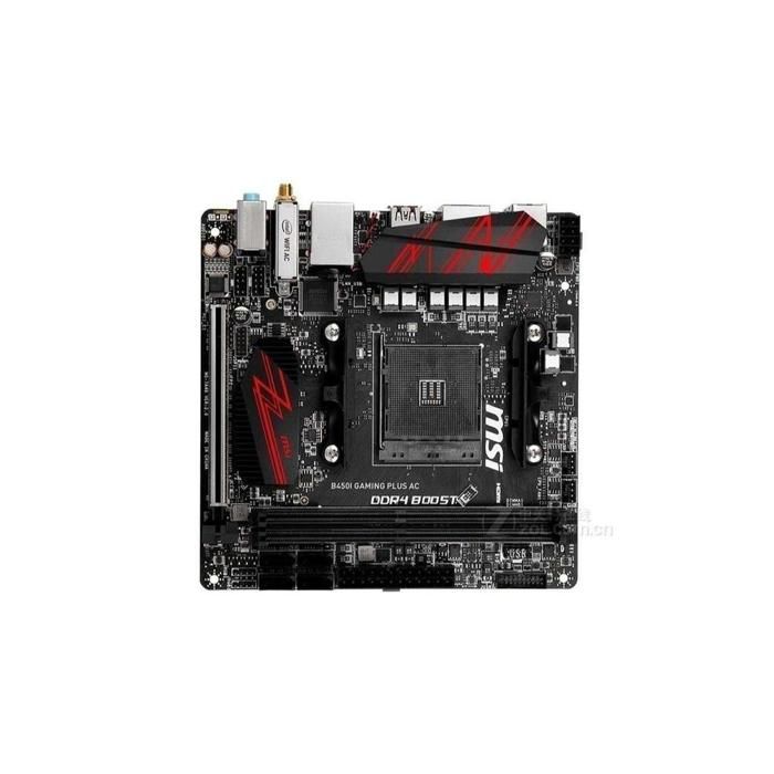 Carte mère MSI B450I GAMING PLUS AC AMD B450 Socket AM4 2xDDR4 SDRAM 32 Go Mini ITX - Msi