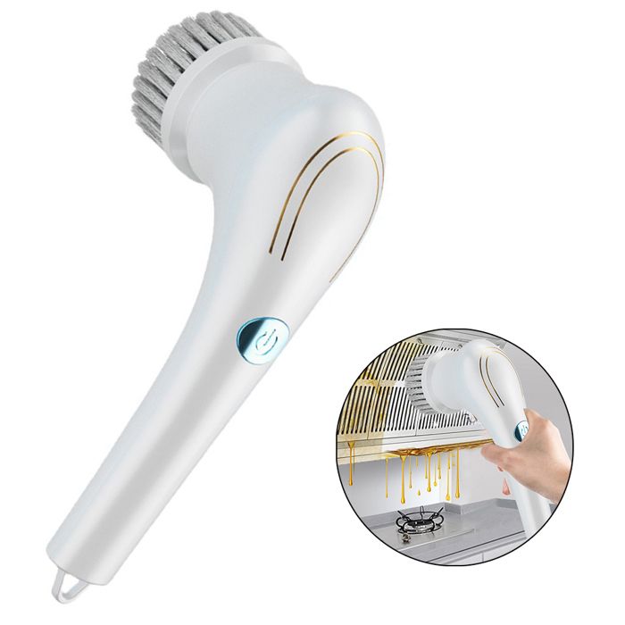 Brosse De Nettoyage Électrique - 5 Têtes De Brosse Interchangeables 360 Brosse Vaisselle Pour Nettoyer La Cuisine La Douche Le 90974501