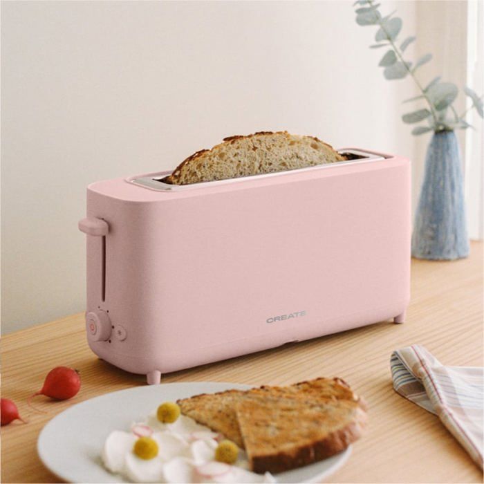 Grille-pain - Create - 750 W - 6 niveaux - Rose pastel