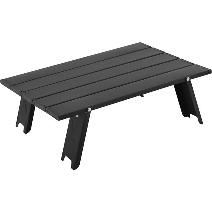 ®RisingFF Table de camping pliante en aluminium portable mini table adaptée à lintérieur et à lextérieur barbecue