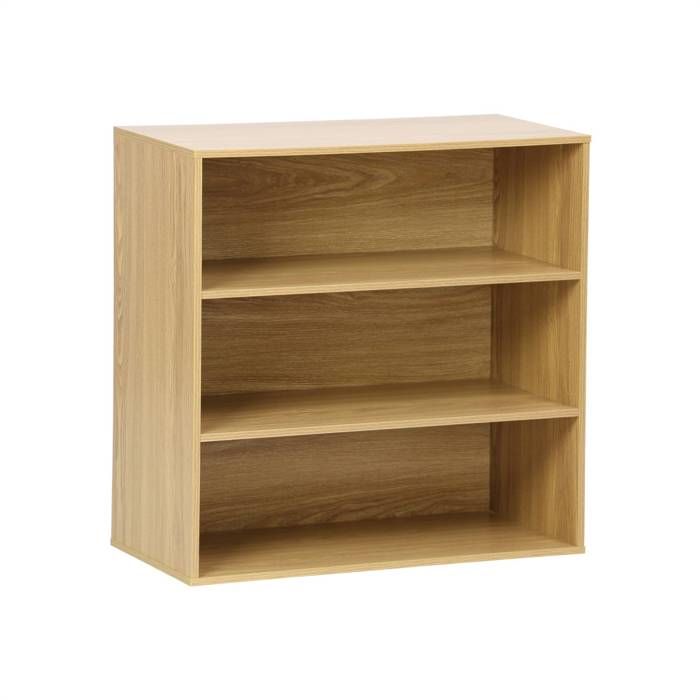 Etagère. bibliothèque. module de rangement décor bois chêne 2 étagères L 70 x P 35 x H 70cm - Kompo Etagère. bibliothèque. module de rangement décor bois chêne 2 étagères L 70 x P 35 x H 70cm - Kompo