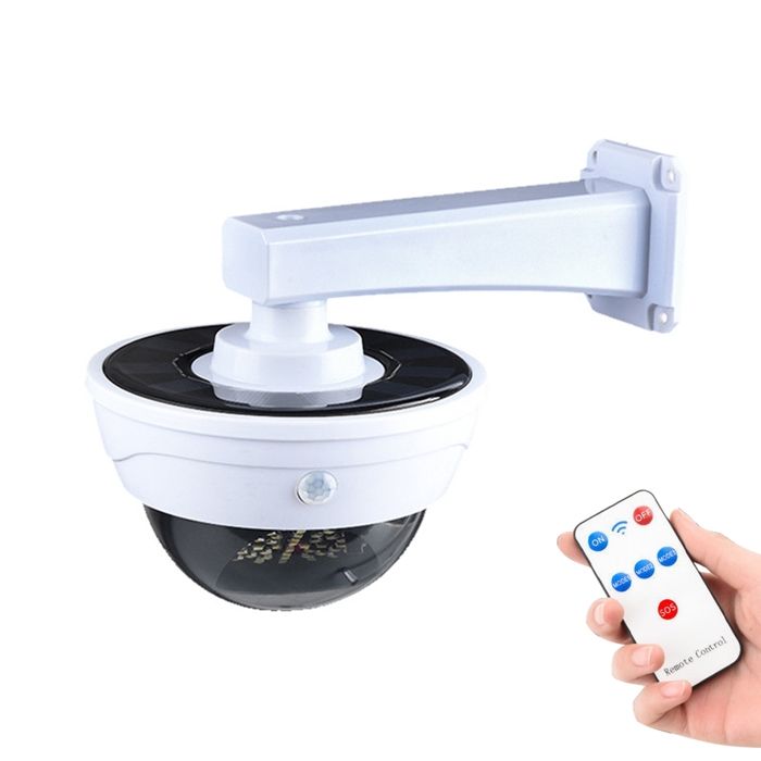 Caméra de Sécurité Solaire - Détecteur de Mouvement - 3 Modes - LED 6000K - IP65 - Télécommande