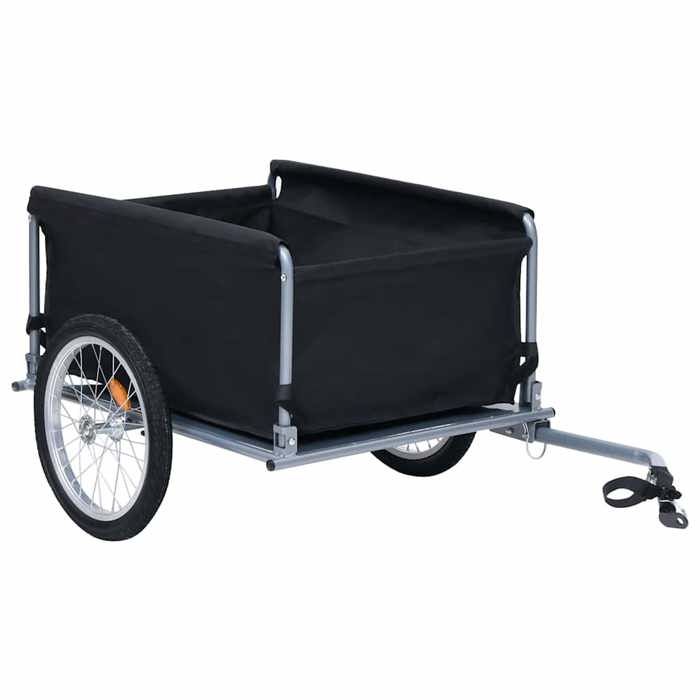 Remorque de vélo polyvalente - VIDAXL - 65 kg - 136x72x58 cm - Noir et rouge - Barre dattelage pliable