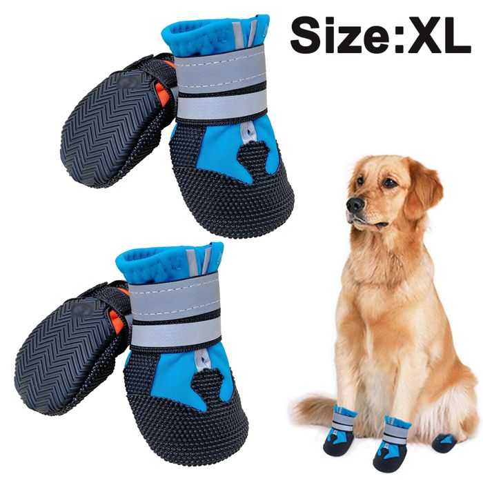 Comparer les prix de Bottes imperméables antidérapantes pour chiens moyens à grands semelle robuste pour extérieur Label