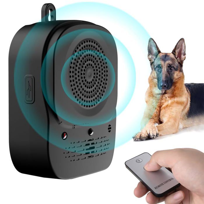 Dispositif anti-aboiements boîtier de contrôle des aboiements de chien à ultrasons à quatre modes.