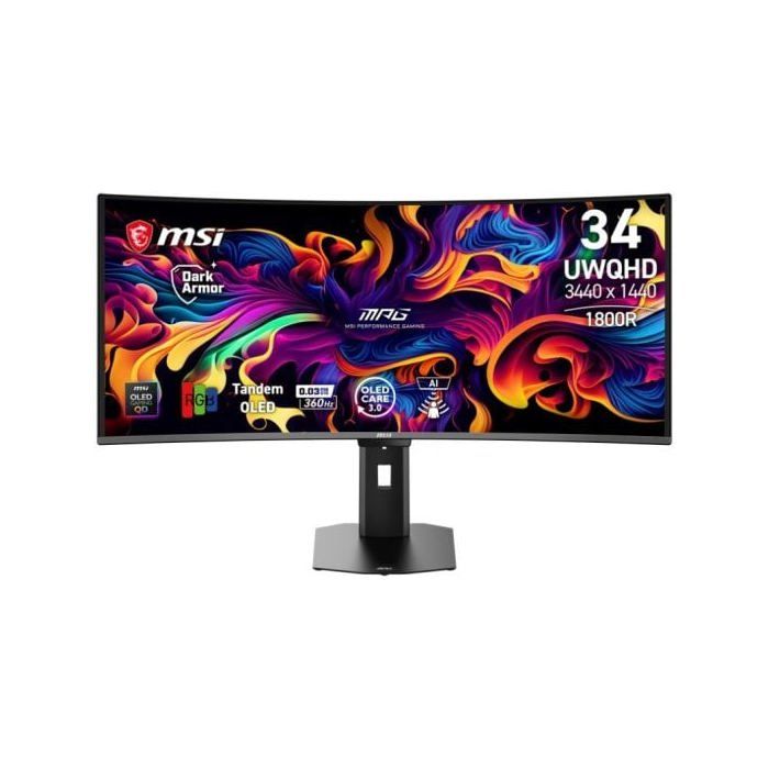 Monitor MSI MPG 341CQR QD OLED X36 34 UltraWide QHD 360Hz QD OLED Curvo 0 03ms