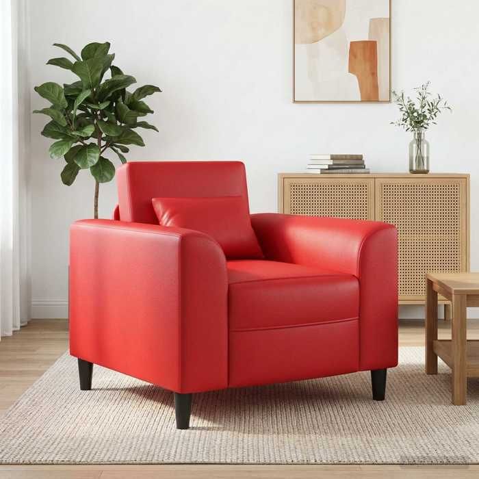 vidaXL Fauteuil Rouge Simili cuir 42042471