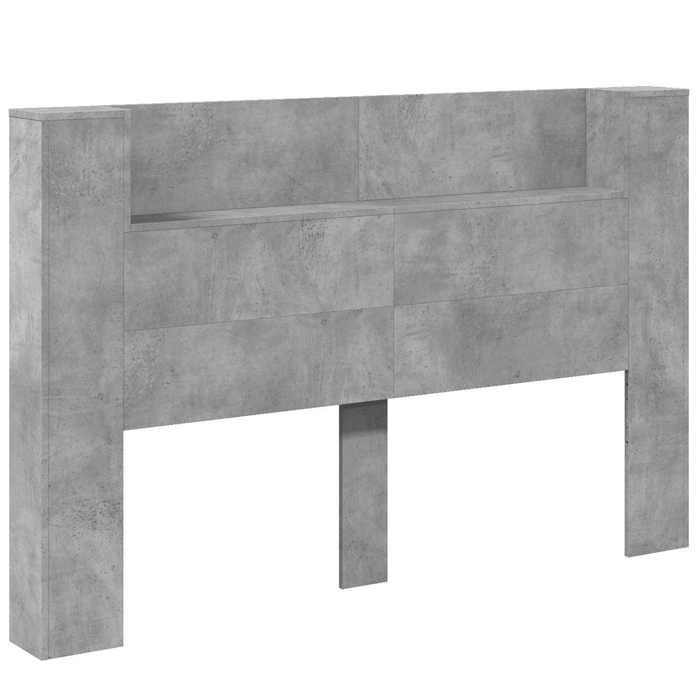 NEW Tête de lit Gris béton 160 x 16 5 x 103 5 cm Bois dingénierie aspect contemporain_44972