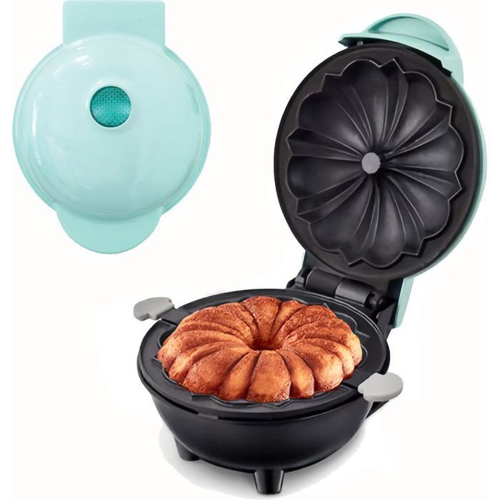 Machine à petits gâteaux - Plaques antiadhésives Préchauffage rapide - Petit déjeuner et collations - Vert — coloris Verte